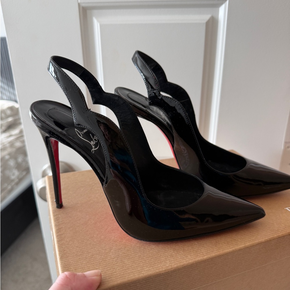 Christian Louboutin hot chic 100 sling backs